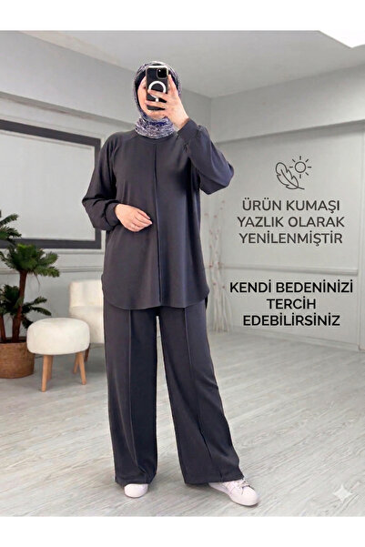 KardelenButik Set sport de vară cu detalii cusute RU00005