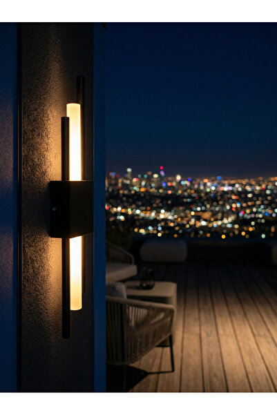 VEGA AYDINLATMA Kutu Aplik 50x8 cm LED Duvar Apliği Pilli ve Elektrikli Kullanım