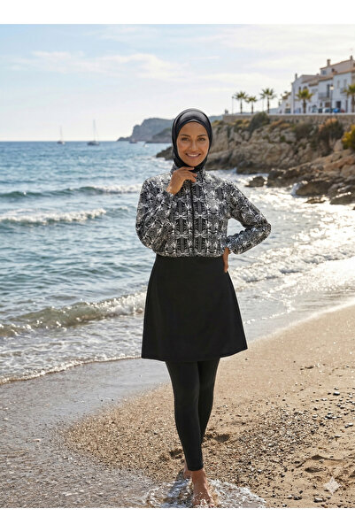 My-o Γυναικείο αφαιρούμενο σετ 4 τεμαχίων με κροπ τοπ, ολόκληρο καλυμμένο μαγ...