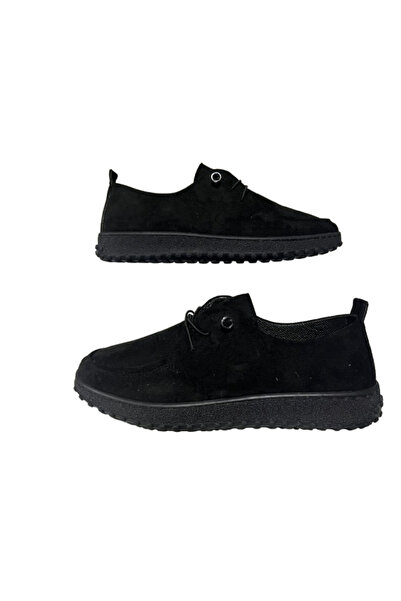 Ayzen Μαύρα ανδρικά παπούτσια casual με κορδόνια από σουέντ – Ελαφρύ και άνετ...