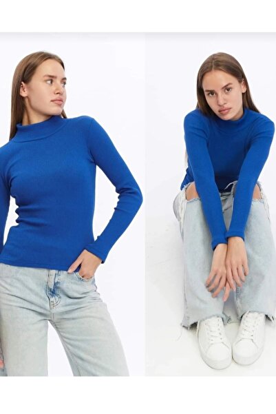 BUTİK AYVİTRİN Girl's Teenage Half Turtleneck Knitwear Bady