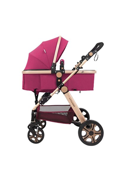 OEM Καρότσι Little Bird, με ανάρτηση, Μωβ, μετατρέψιμο 2 σε 1, landou-sport