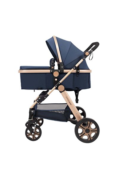 OEM Καρότσι Little Bird, με ανάρτηση, Γαλάζιο, 2 σε 1 μετατρέψιμο landou-sport