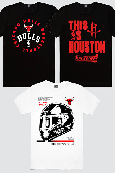 ROCKANDROLL Chicago Racing Λευκό, Rockets Basket Μαύρο, Bulls Basket Ανδρικό ...