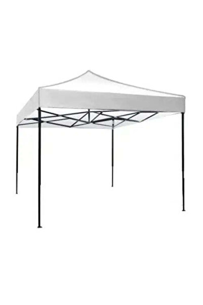 OEM Λευκό Πτυσσόμενο Περίπτερο 3x4μ με Μεταλλικό Σκελετό για Αυλή, Κήπο, Εκδη...