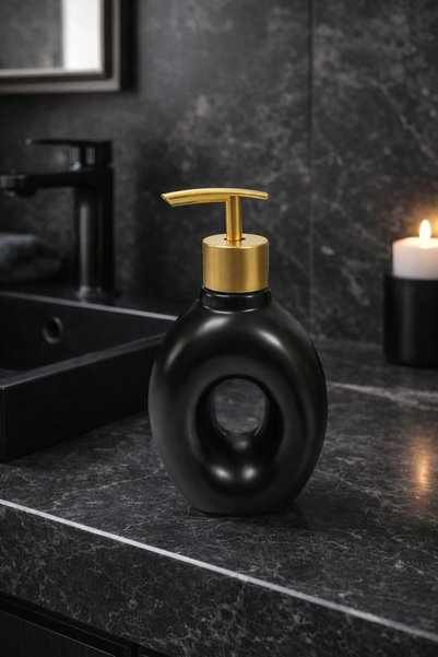 NEWNOW Orella Gold Design Soap Dish, Soap Holder – Modern & Decorative Bathroom Accessory