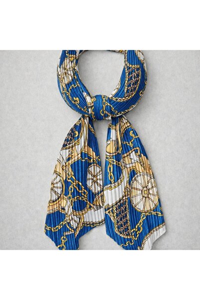 TAŞDELEN AVM Πλισέ Σατέν Μπαντάνα/Φουλάρι με Διάφορα Σχέδια