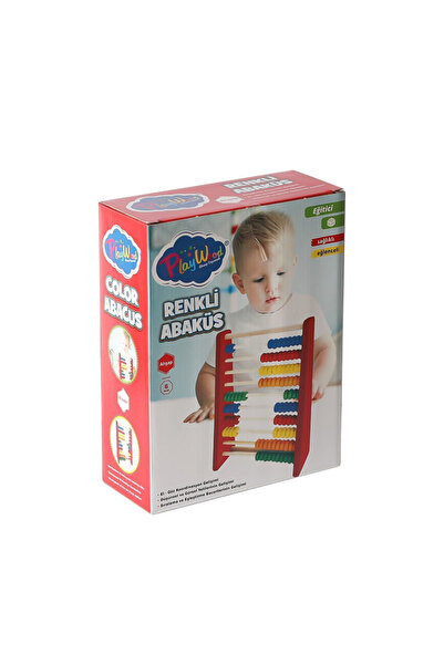 KESKİN SOUND Wooden Colored Abacus in a Box