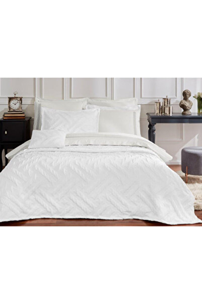 Özdilek Σετ Νυφικό Σετ Κλινοσκεπάσματα Gris με Κεντήματα