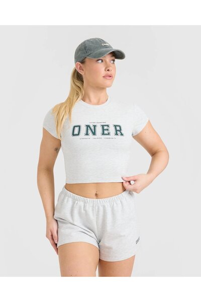 Oner Active Oneractive Crop Tshirt Army Green