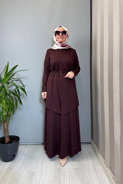 AlMarwah Κοστούμι με λεπτομέρεια στη ζώνη Βουργουνδίας 202968