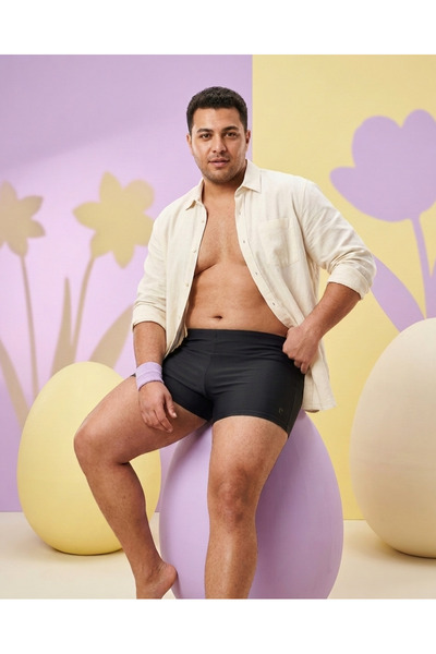 Pierre Cardin Ανδρικό μαγιό μονόχρωμο σε μεγάλο μέγεθος