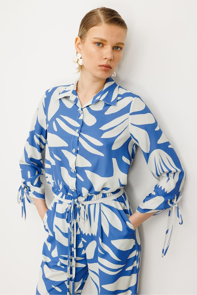 Moda İlgi Comfortable and Stylish Design Suitable for Daily Use Shirt with Ti...