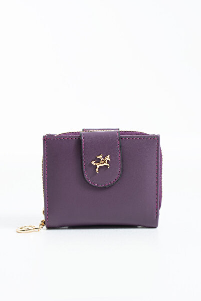 DEV 3 ADAM Nasbag Μωβ Γυναικείο Μίνι Πορτοφόλι με Διπλό Κάλυμμα