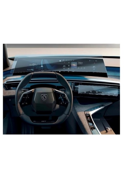 Glassmax Peugeot Yeni 3008 Multimedya ve Dijital Gösterge Ekran Koruyucu - Pr...