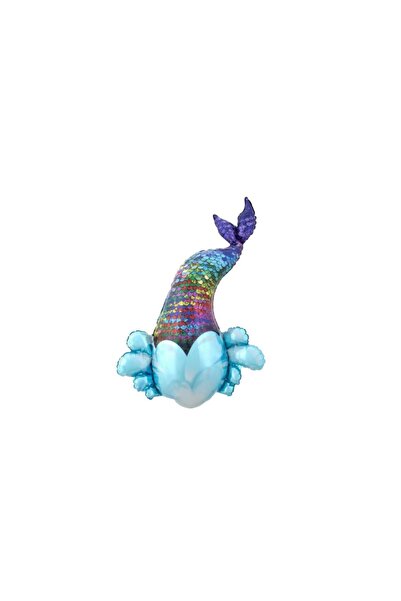 Patladı Gitti Mermaid Tail Foil Balloon – Mermaid Themed Party Balloon