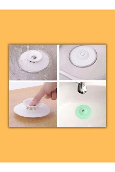 CİYESKA Pratik Gider Tıpası | Süzgeçli Lavabo ve Banyo Pompa Tapa Aparatı