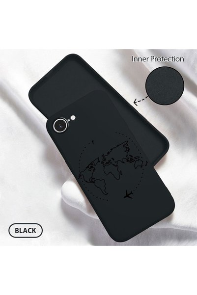 Hontinga غطاء هاتف من السيليكون الناعم متوافق مع iPhone 17e، مزود بحماية للكا...
