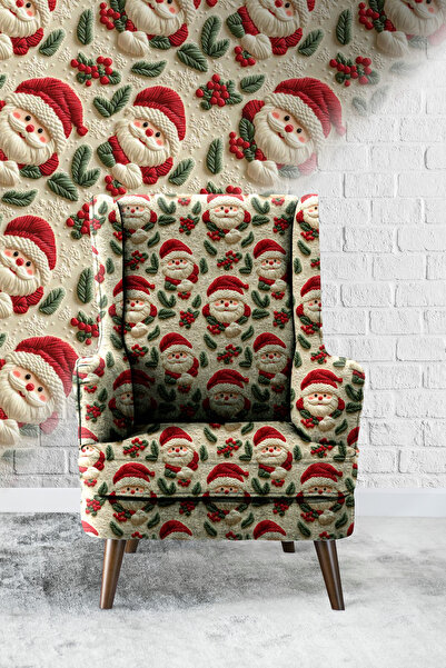 Vagonik Noel Baba-01 3D ψηφιακά τυπωμένο ύφασμα ταπετσαρίας καναπέ Ποιοτικό ύ...