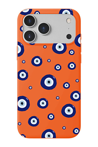 shoptocase iPhone 17 Pro Max Uyumlu Nazar boncukları Desenli İçi Süet Lansman...