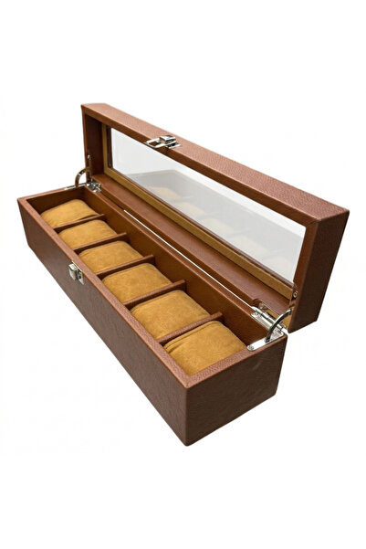 STAND MARKET Glasses Box 6-Piece Diplomat Model – Tan