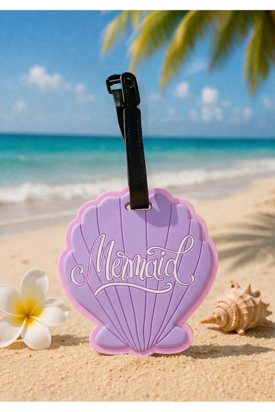 Boldy Ετικέτα βαλίτσας με φιγούρα κοχυλιού - Ετικέτα αποσκευών - Ετικέτα για ...