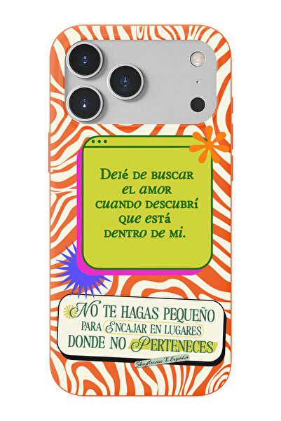 shoptocase iPhone 17 Pro Max Uyumlu Amor Desenli İçi Süet Lansman Telefon Kılıfı
