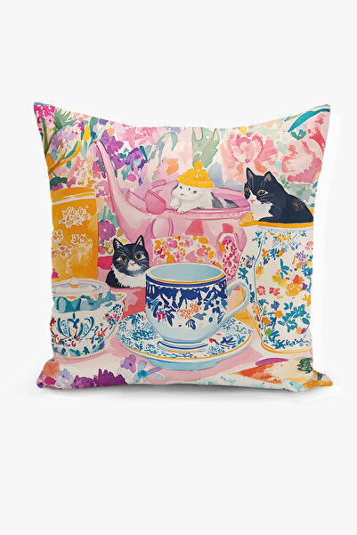 Filamente Κάλυμμα μαξιλαριού διπλής όψης με ψηφιακή εκτύπωση - Άνοιξη / Άνοιξ...