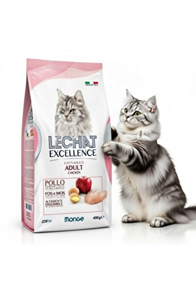 Monge LeChat Excellence Ενηλίκων με Κοτόπουλο – Υψηλής Ποιότητας Τροφή, 400γρ