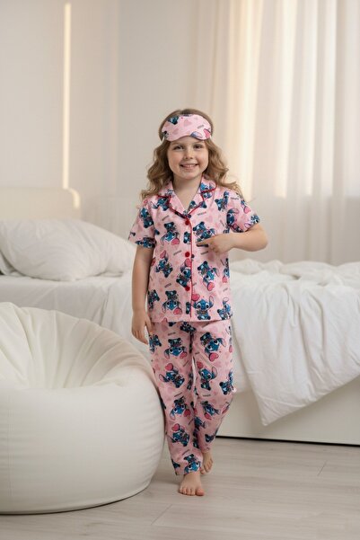 ÖRZİ Kids Καλοκαιρινό κοντομάνικο νυχτικό και σετ πιτζάμες για κορίτσια, με ε...