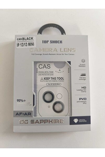 CAS AR AF İphone 13/13 Mini Diamont Safir Taşlı Kamera Koruma Cam Lens