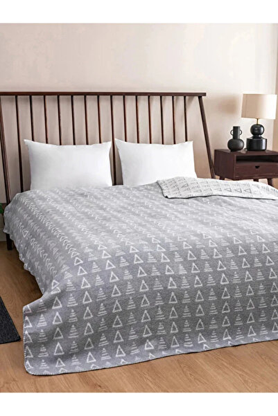 LC Waikiki Διπλή κουβέρτα σε γκρι χρώμα - 200x220 εκ.