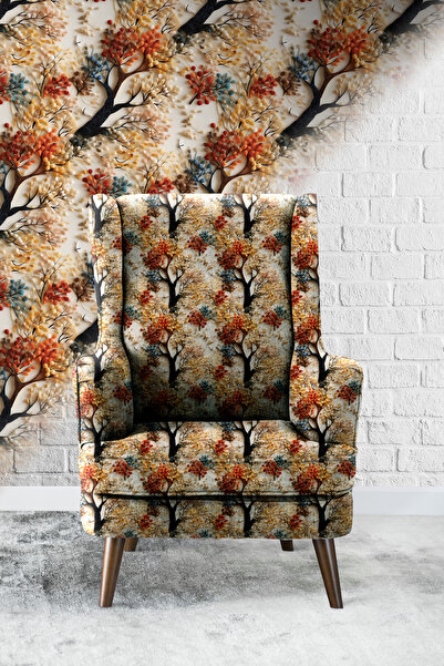 Vagonik Φθινοπωρινό ύφασμα ταπετσαρίας καναπέ με τρισδιάστατη ψηφιακή εκτύπωσ...