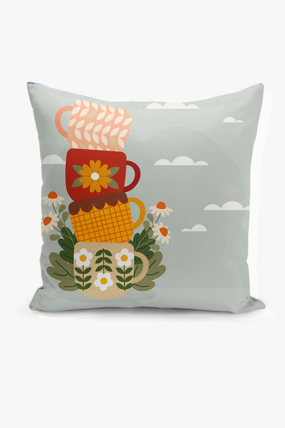 Filamente Κάλυμμα μαξιλαριού διπλής όψης με ψηφιακή εκτύπωση - Ώρα Τσαγιού/Κα...