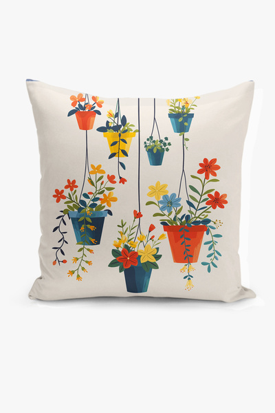 Filamente Κάλυμμα μαξιλαριού διπλής όψης με ψηφιακή εκτύπωση - Άνοιξη / Άνοιξ...