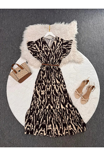 modabetce Γυναικείο φόρεμα με διπλό γιακά