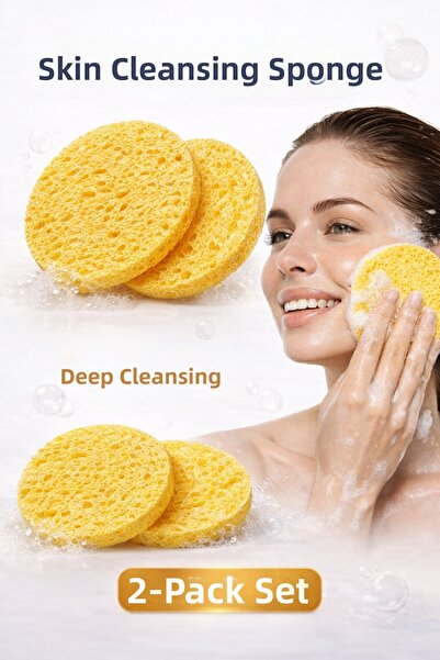 Yenilig Set of 2 Skin Cleansing Sponges |   Facial Cleansing Sponge |   Deep ...