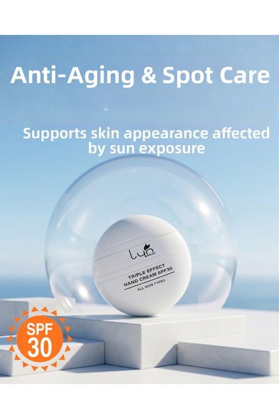 Lyn Skincare Triple Effect Hand Cream Spf30 (Anti-Aging, Sun Protection, Moisturizing Hand Cream)