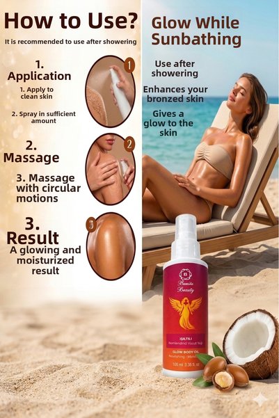 Benita Beauty Shimmering Moisturizing Body Oil – Bronzing Effect