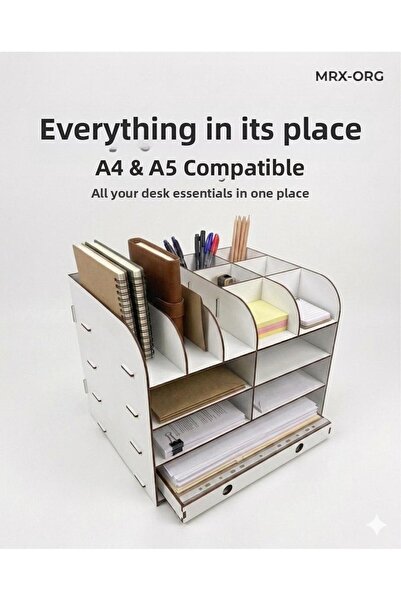 MRX منظم سطح المكتب ORG DESK 02 |   حامل أقلام لحافظة المستندات مقاس A4 و A5 ...