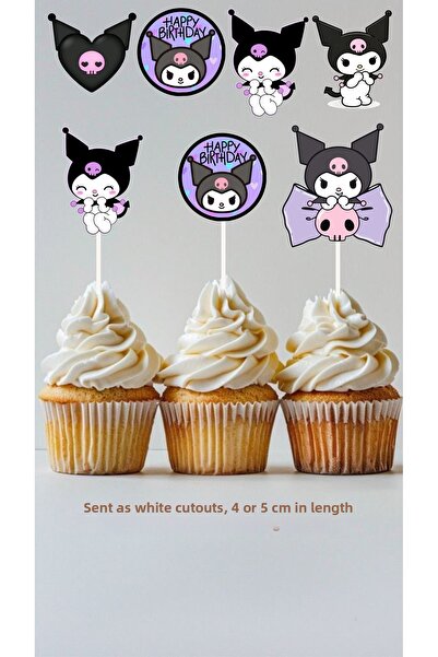 Sinek Kupası Tasarım Kuromi Concept Toothpick Cupcake Decoration Birthday Orn...