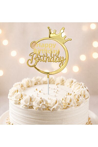 Bkmc Διακοσμητικό γενεθλίων - Χρυσαφί