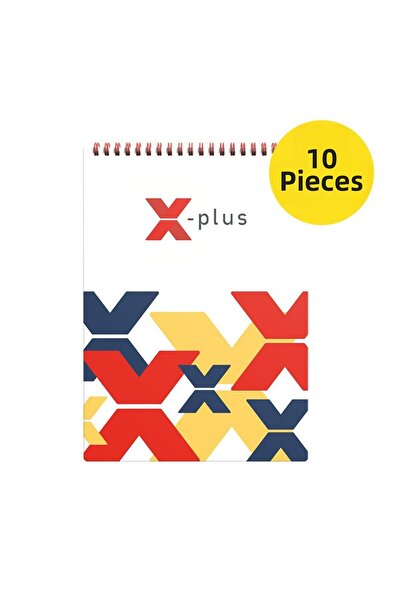 OFIX X-Plus Ριγέ Σπιράλ Σημειωματάριο A5 80 g/m² 80 Φύλλα x 10 Τεμάχια