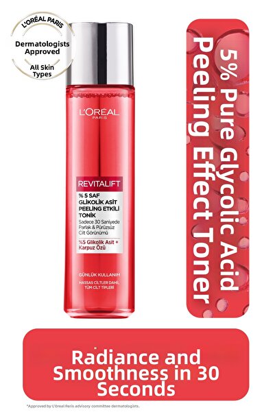 L'Oreal Paris تونيك ريفيتاليفت للبشرة المشرقة والناعمة، مضاد للبقع الداكنة مع...