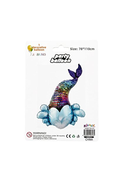 Vipfoni Sequin Mermaid Tail Foil Balloon
