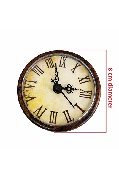 EXİZ TİCARET 8 cm Wall Clock-Antique Model-2
