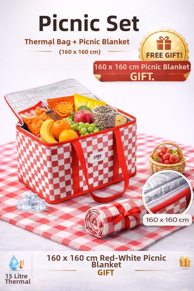 Funny Life Πτυσσόμενη τσάντα πικνίκ Termo Luxury (ΜΕ ΔΩΡΟ ΠΑΝΙ ΓΙΑ ΠΙΚΝΙΚ)