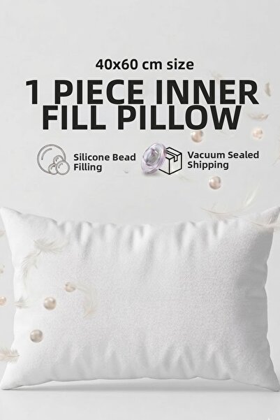 Valmia Home 40x60 εκ. Premium Μαξιλάρι Ριχτάρι Σιλικόνης με Χάντρες - 400 γρ....