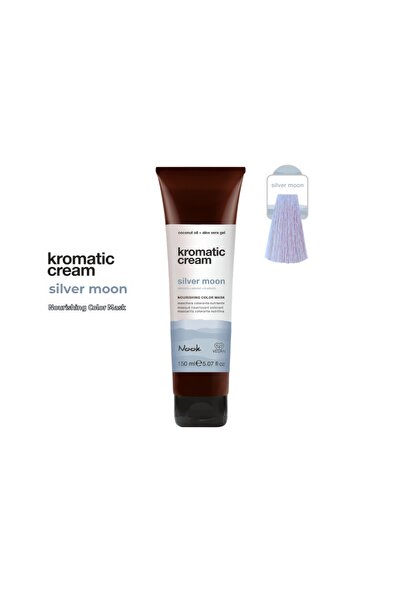 Nook Kromatic Cream Silver Moon Silver Gray Tone Enhancer Shining Hair Mask 1...