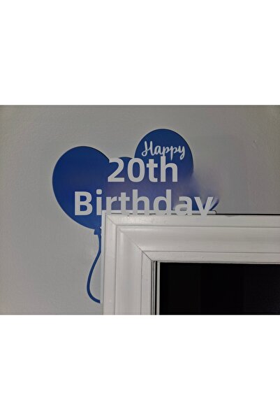 DU&ER Happy Birthday Door Corner Ornament Set of 2 – Birthday Decoration Incl...